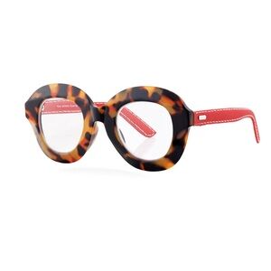 Ryan Simkhai BELLA | AMBER TORTOISE | RED VEGAN LEATHER +2.50